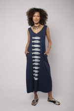 Vestido Em Malha Sem Mangas - Estampado