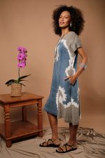 Vestido Em Malha Estampado - Off - Imagem 3