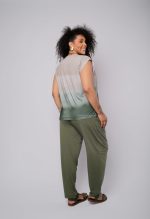 Blusa Feminina Em Malha Com Manga Curta - Caqui - Imagem 3