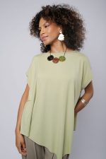 Blusa Feminina Em Malha Mangas Curtas - Imagem 11