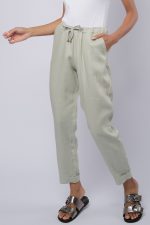 Calça Lola Feminina Em Linho Puro - Imagem 2