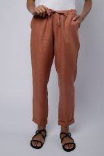 Calça Lola Feminina Em Linho Puro - Imagem 8