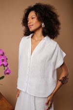 Camisa Feminina Em Linho Puro - Imagem 6