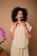 Camisa Feminina Em Linho Puro - Imagem 7