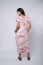 Vestido Em Malha Com Bolsos Nas Laterais - Bicolor - Imagem 3