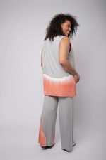 Conjunto Feminino Em Malha Sem Manga - Cinza - Imagem 3