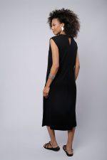 Vestido Lia Feminino Em Malha Sem Mangas - Imagem 3