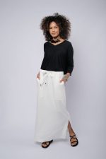 Saia Helena Com Fenda Nas Laterais