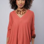 Blusa Ana Feminina Em Malha Decote em V