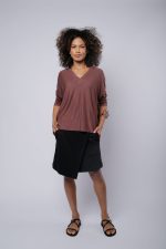 Blusa Ana Feminina Em Malha Decote em V - Imagem 8