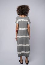 Vestido Feminino Em Malha Com Mangas Curtas - Imagem 4